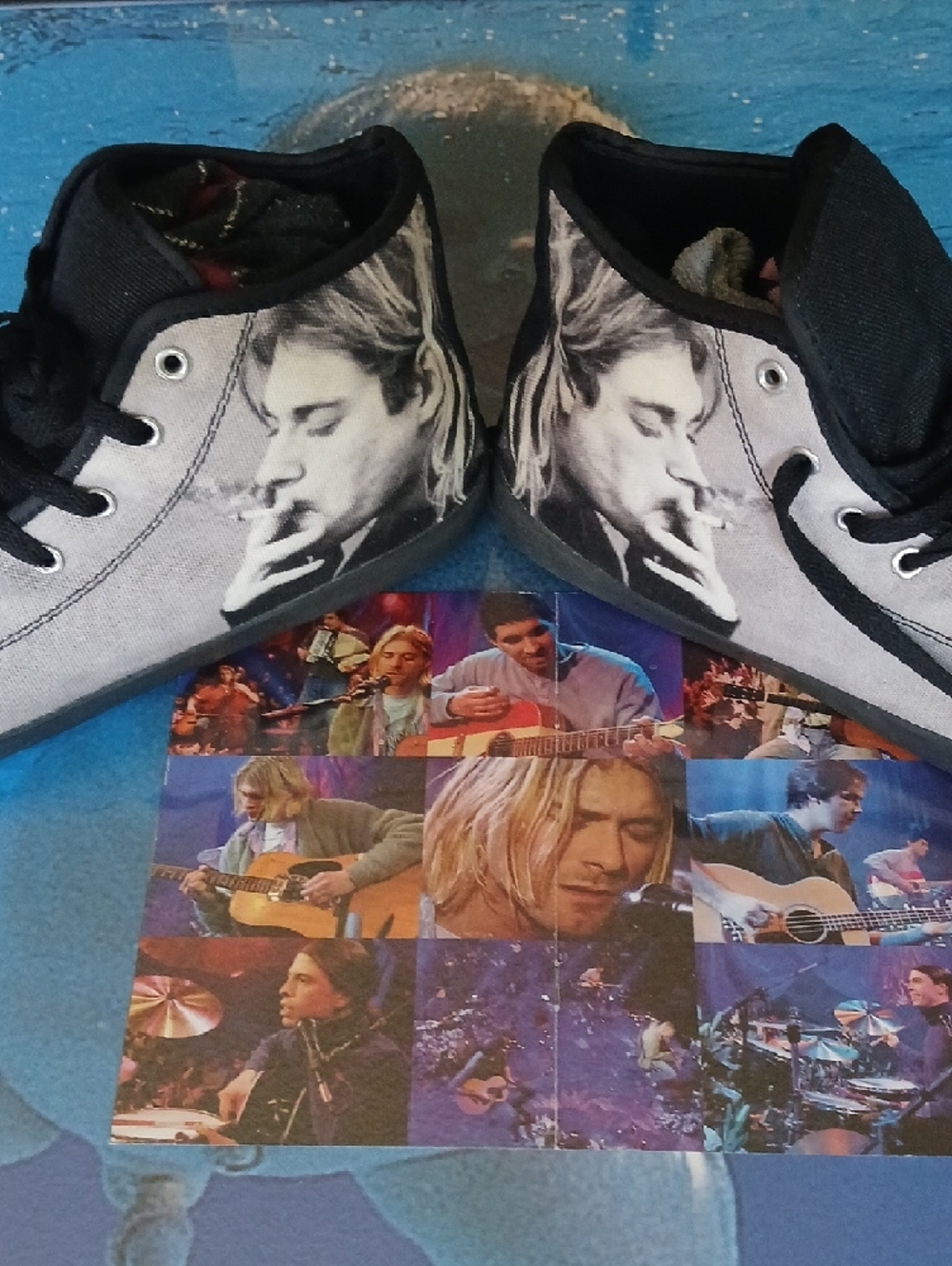 MARK ME A OFFER! KURT COBAIN Graphic High-Top Sneakers
